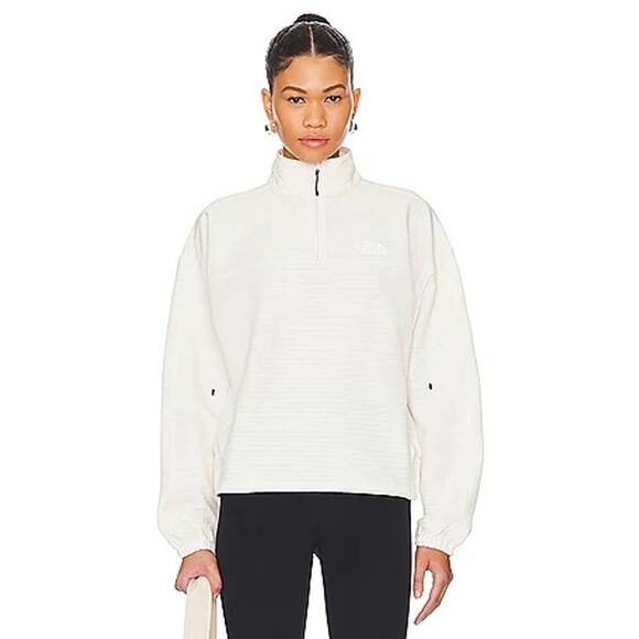The North Face Tops - Women's North Face Tekware Grid 1/4 Zip Up Pullover - White Dune - Size S - NEW